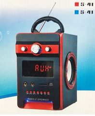 Μαύρο Songmu 100w Powered Multimedia Speakers, Παίζει Αυτόματα mp3 Αρχεία Μουσικής σε Κάρτα SD / MMC και στο δίσκο σας, Διαθέτει επίσης FM / AM ραδιόφωνο λειτουργία, συχνότητα: 87,5 - 108 MHz με 2 Φορ