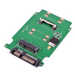 mini PCI-E SSD 50mm to 2.5" SATA 7+15Pin Adapter Card (Oem) (Bulk)