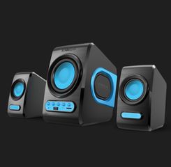 SONIC GEAR - QUATRO V SPEAKER 2.1 MULTIMEDIA Μαύρο/Μπλέ