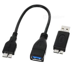 Micro USB 3.0 OTG Host Cable w/ Adapter for Samsung Galaxy Note 3 / Flash Disk / SSD (OEM)