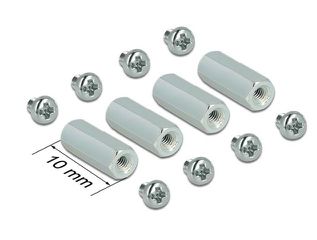 DELOCK Mounting Kit M2.5 Spacer hexagon θηλ. σε θηλ. 10mm για Raspberry Pi 18218