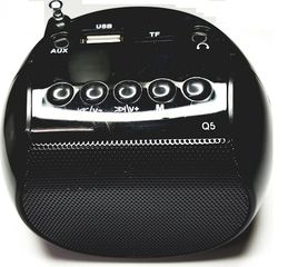 Μαυρο Q5 Mini MP3/Fm radio Speaker with built-in MP3 player and FM radio, support MP3 play from USB/microSD Card - Green - Φορητό ηχείο με δυνατότητα αναπαραγωγής Mp3 μέσω USB ή micro SD κάρτας και εν