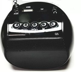 Μαυρο Q5 Mini MP3/Fm radio Speaker with built-in MP3 player and FM radio, support MP3 play from USB/microSD Card - Green - Φορητό ηχείο με δυνατότητα αναπαραγωγής Mp3 μέσω USB ή micro SD κάρτας και εν