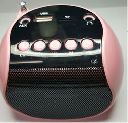 Ροζ Q5 Mini MP3/Fm radio Speaker with built-in MP3 player and FM radio, support MP3 play from USB/microSD Card - Green - Φορητό ηχείο με δυνατότητα αναπαραγωγής Mp3 μέσω USB ή micro SD κάρτας και ενσω