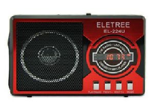 Φορητό Mp3 player/radio με ηχείο ισχύς εξόδου 1.5w WAXIBA XB-224U