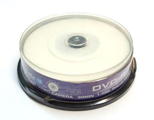 DVD-R 1-4x for Data/Video Camera 30Min 1.4GB 10 Discs (Oem)