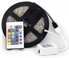 led strip 5 Μέτρα Tape Light with 24 key IR Remote Control (OEM)