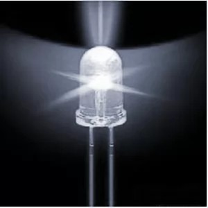 5mm Flickering LED Candle Effect Λευκό (Oem) (Bulk)