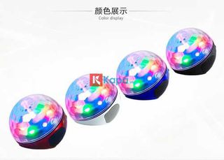 DISCO BALL επαναφορτιζόμενη πολλαπλών χρωμάτων USB/BLUETOOTH/mp3 Player ΜΠΛΕ (OEM) WS-635BT