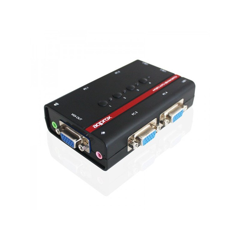 KVM Switch 4 Θυρών APPROX appKVMUSB4PA2