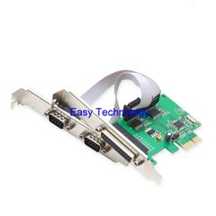 2 Port Serial & 1 Port Db25 Parallel PCI Express Card Low Profile