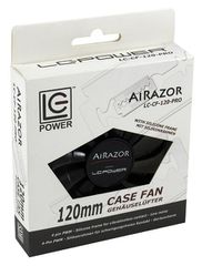 LC-POWER 120mm CASE FAN 4PIN PWM AIRAZOR (LC-CF-120-PRO) Black