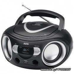 AEG Φορητό Ραδιόφωνο με CD Player Μαύρο SR 4374