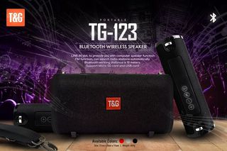 T Portable Bluetooth Wireless Speaker TG-123 ΑΣΗΜΕΝΙΟ ΧΡΩΜΑΤΟΣ (OEM)