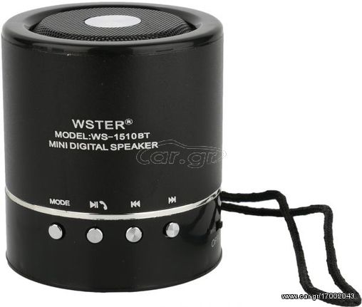 Wster Bluetooth Speaker ,Black - Ws- 1510Bt  ΜΑΥΡΟΥ ΧΡΩΜΑΤΟΣ (OEM)