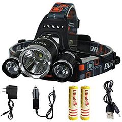 Φακός Κεφαλής High Power LED Headlamp (5000 Lumens MAX) Rechargeable Waterproof 3 Modes,Wall Charger and Car Charger for Outdoor Sports - (OEM)