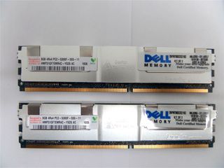 16GB (8GBx2) Dell Micron PC2-5300F 667mhz FBD ECC DDR2 Server Ram SNP9F035CK2/16G