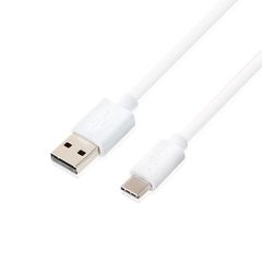 USB 2 σε USB 3.1 Type C καλώδιο - άσπρο 1.8m (OEM)