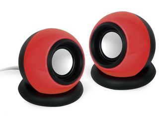 GEMBIRD SPK-AC-R Στερεοφωνικά ηχεία Speaker Sphere 3.5mm Jack μαύρο-κόκκινο
