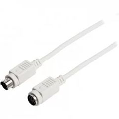 Καλώδιο Προέκτασης PS2 αρσ.- PS2 θηλ. 5m - Λευκό (OEM)