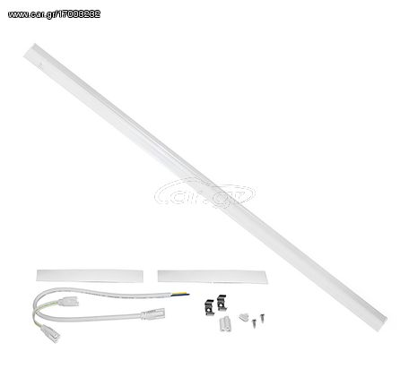 ADELEQ 3-915601 ΦΩΤΙΣΤ.ΚΟΥΖΙΝ.LED T5 90cm ΑΛΟΥΜΙΝΙΟΥ 15W 230VAC 4000K ΛΕΥΚΟ