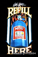 Ανδρικό κοντομάνικο μπλούζα τ σέρτ Original Full Scale Nos Nitrous oxide T-Shirt Size M L XL NT644-thumb-1