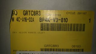 MAZDA 3 (2002-2009) μία γνήσια, καινούργια ζάντα αλουμινίου 15"-thumb-2