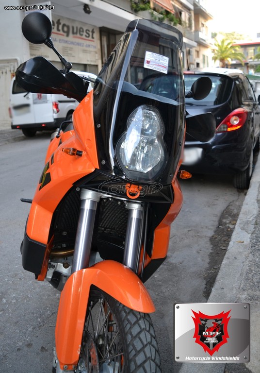 Ζελατίνα-Ανεμοθώρακας-Παρμπρίζ MPF-GRIVAS για KTM 990 Adventure OR Size με αεροτομή