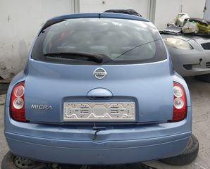 ΤΡΟΜΠΕΤΟ ΠΙΣΩ (με πορτες και μηχανικά μέρη)NISSAN MICRA 2006 μοντέλο