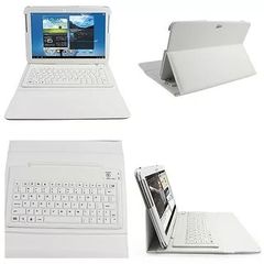 Δερματίνη Θήκη με Bluetooth Πληκτρολόγιο για Samsung SM-T550 9.7" Λευκό (OEM)