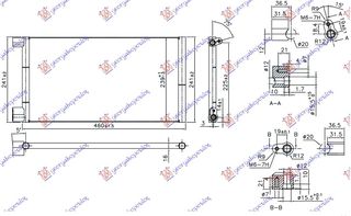 FIAT SEICENTO 98-01 ΨΥΓΕΙΟ A/C 1.1i8V (41,4x24x1,8) 