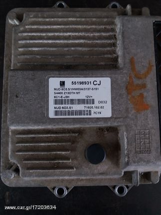 Εγκέφαλος OPEL CORSA D, AGILA B, ASTRA H, Z13DTH 55198931 