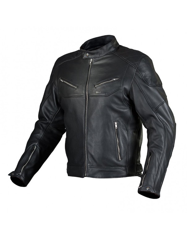 Nordcode Cafe Race Leather Jacket Black