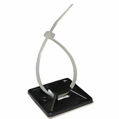 Αυτοκόλλητη βάση δεματικών 28x28mm μαύρη