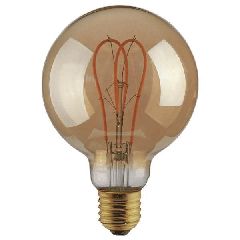 Λάμπα Led Filament G125 E27 5W 220-240V θερμό φως 2000k δέσμης 360° 300lm dimmable 25000h