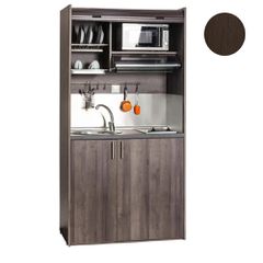 Πολυκουζίνα mini kitchen 105cm απόχρωση βέγγε για ξενώνες, γραφεία & φοιτητικά studio