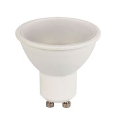 Λάμπα led smd GU10 7W 230V AC 3000k θερμό λευκό φως δέσμης 120° 530 lumen Ø50mm