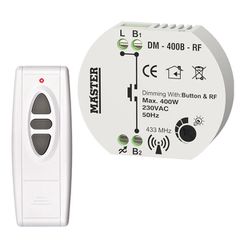 Ασύρματο dimmer led κυτίου (ροοστάτης) με τηλεχειριστήριο 400 Watt Master DM-400B-RF/RF-CTRL