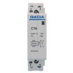 Ρελέ ισχύος ράγας 2x63A 2NO 240V AC GACIA