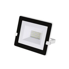Προβολέας LED slim SMD 20W 230V 4000k ενδιάμεσο φως με φωτοκύτταρο ημέρας-νύχτας 1800lm IP65