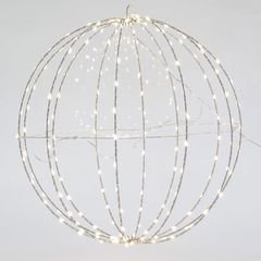 Διακοσμητική μπάλα φωτιζόμενη με 240 led 40cm σε θερμό λευκό φως στεγανή IP44