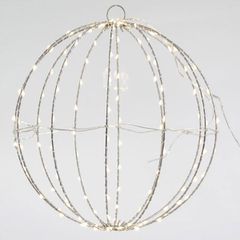 Μπάλα διακοσμητική 30cm με 144 led λαμπάκια σε θερμό λευκό φως στεγανή IP44