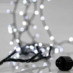 100 led λαμπάκια λευκά με πράσινο καλώδιο 815cm IP44 και δυνατότητα επέκτασης έως 3
