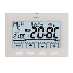 Ηλεκτρονικός χρονοθερμοστάτης Perry 1CRCR028B 3V εβδομαδιαίος με φωτιζόμενα πλήκτρα
