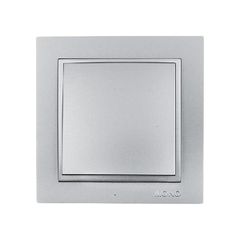 Διακόπτης μεσαίος αλέ-ρετούρ A/R Mono Electric ασημί Despina Metallic