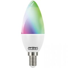 Λάμπα LED SMART Wi-Fi+BLE RGBW+CCT B35 E14 5.2W 2700-6500k 470lm δέσμης 300° 25000h