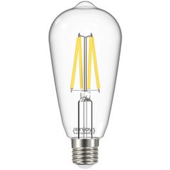 Λάμπα FILAMENT LED SMART Wi-Fi+BLE ON/OFF E27 ST64 6.3W θερμό φως 2700k 806lm 320° ντιμαριζόμενη