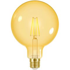 Λάμπα LED FILAMENT AMBER E27 G125 7.5W 220-240V θερμό φως 2000k 600lm δέσμης 320° ντιμαριζόμενη