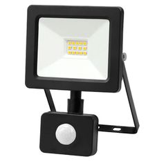 Προβολέας Led-SMD mini slim 10W 4100Κ ενδιάμεσο λευκό φως με ανιχνευτή κίνησης IP65