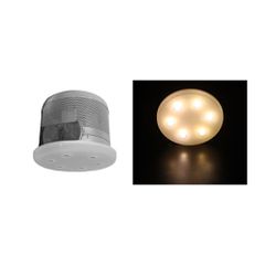 Φωτιστικό σποτ led χωνευτό ισχύος 6x3W δέσμη 90° χωρίς τροφοδοτικό θερμό φως με γυαλί οπαλίνα